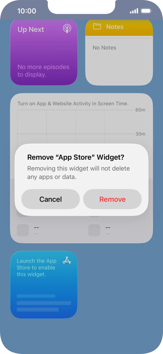 Press Remove. Press Remove.