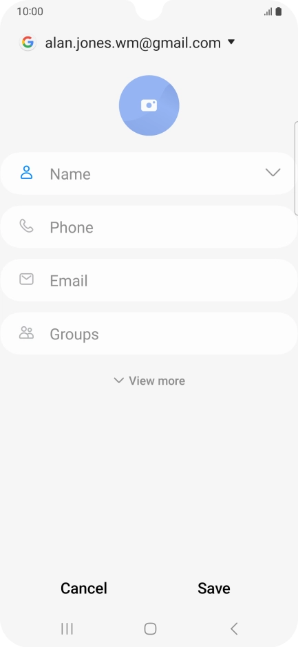 Press the address book drop down list. Press the address book drop down list.