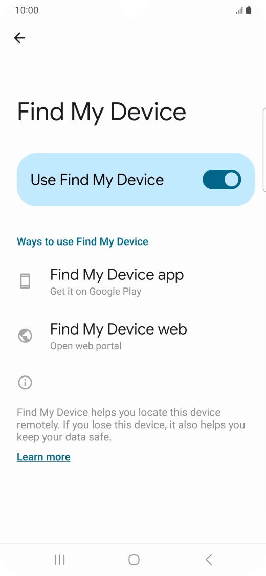 Press the Home key to return to the home screen. Press the Home key to return to the home screen.