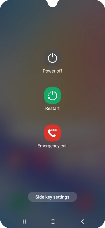 Press Power off. Press Power off.
