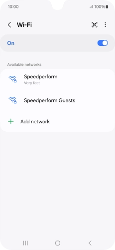 Press the menu icon. Press the menu icon.