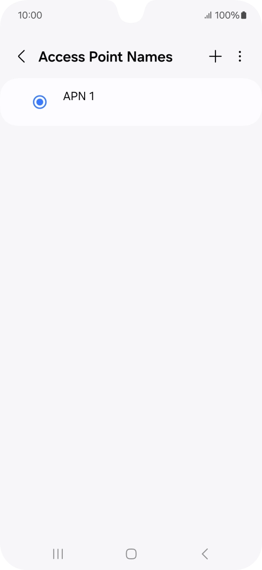 Press the new data connection icon. Press the new data connection icon.