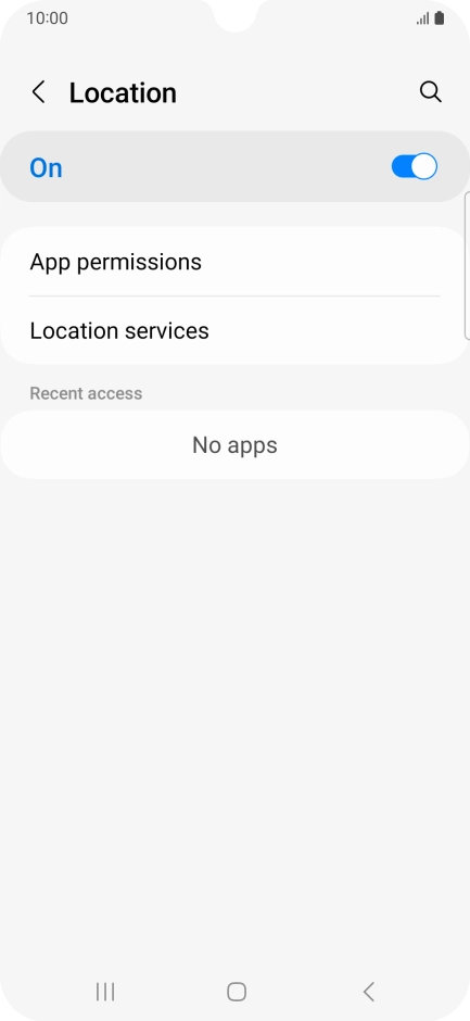 Press App permissions. Press App permissions.