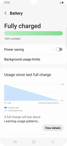 Press Power saving. Press Power saving.