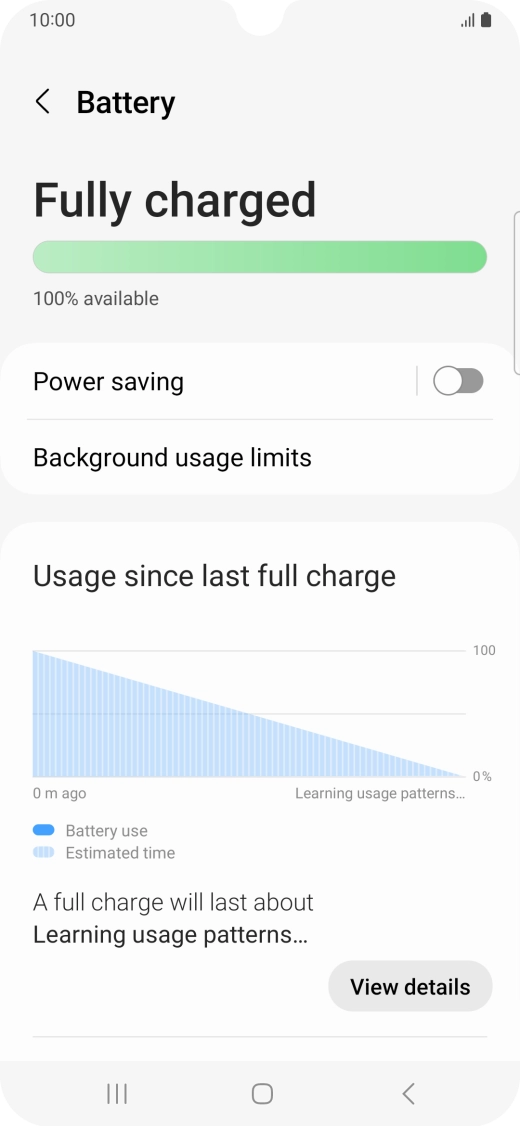 Press Power saving. Press Power saving.