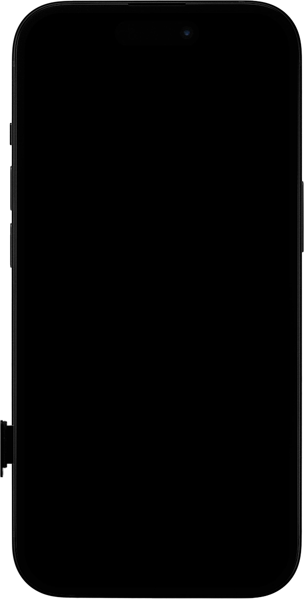 Remove the SIM holder from your phone. Remove the SIM holder from your phone.