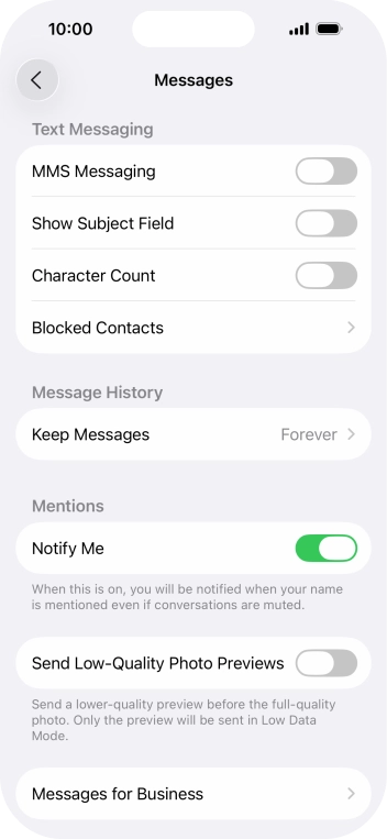 Press the indicator next to Press the indicator next to