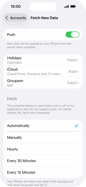 Press the indicator next to Press the indicator next to