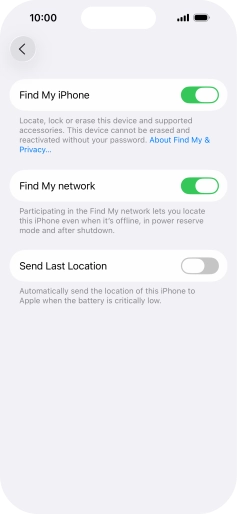 Press the indicator next to Press the indicator next to