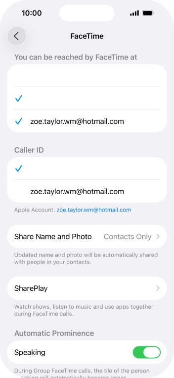 Press the required setting below Press the required setting below