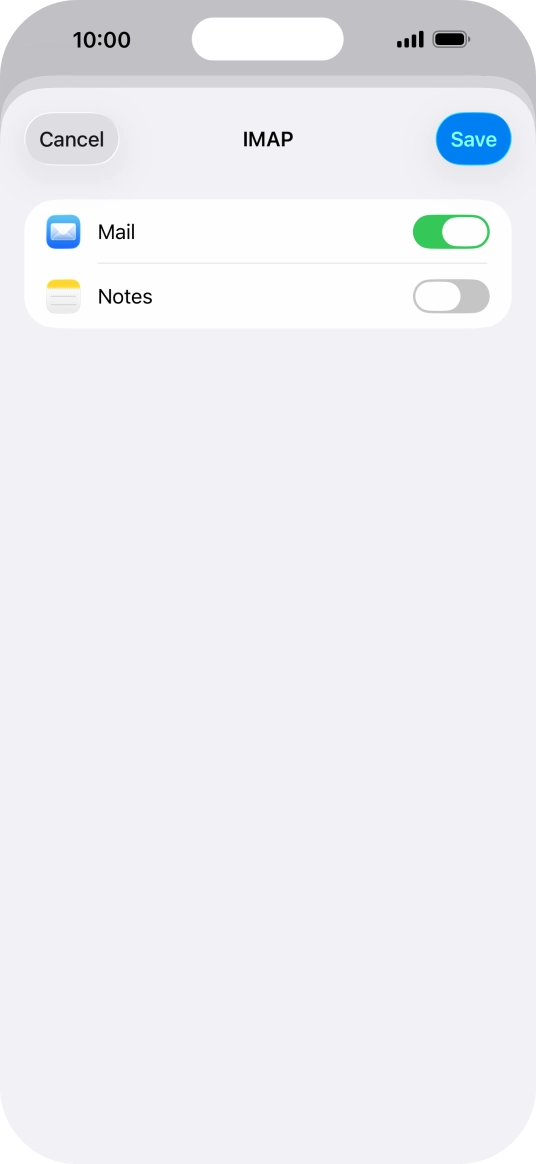 Press Save. Your email account has now been set up. To select more settings for incoming and outgoing server, proceed with the following steps. Press Save. Your email account has now been set up. To select more settings for incoming and outgoing server, proceed with the following steps.