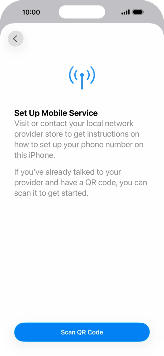 Press Scan QR Code. Press Scan QR Code.