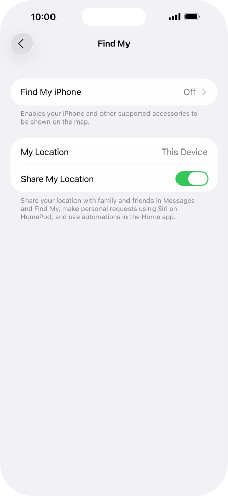 Press Find My iPhone. Press Find My iPhone.