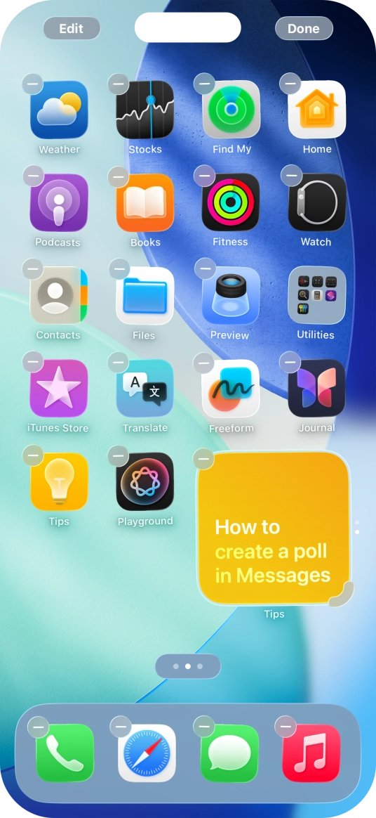 Press Done. Press Done.