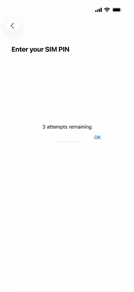 If your SIM is locked, key in your PIN and press OK. The default PIN is 1111. If your SIM is locked, key in your PIN and press OK. The default PIN is 1111.