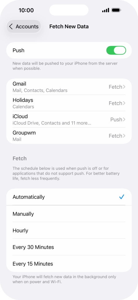 Press the indicator next to Press the indicator next to