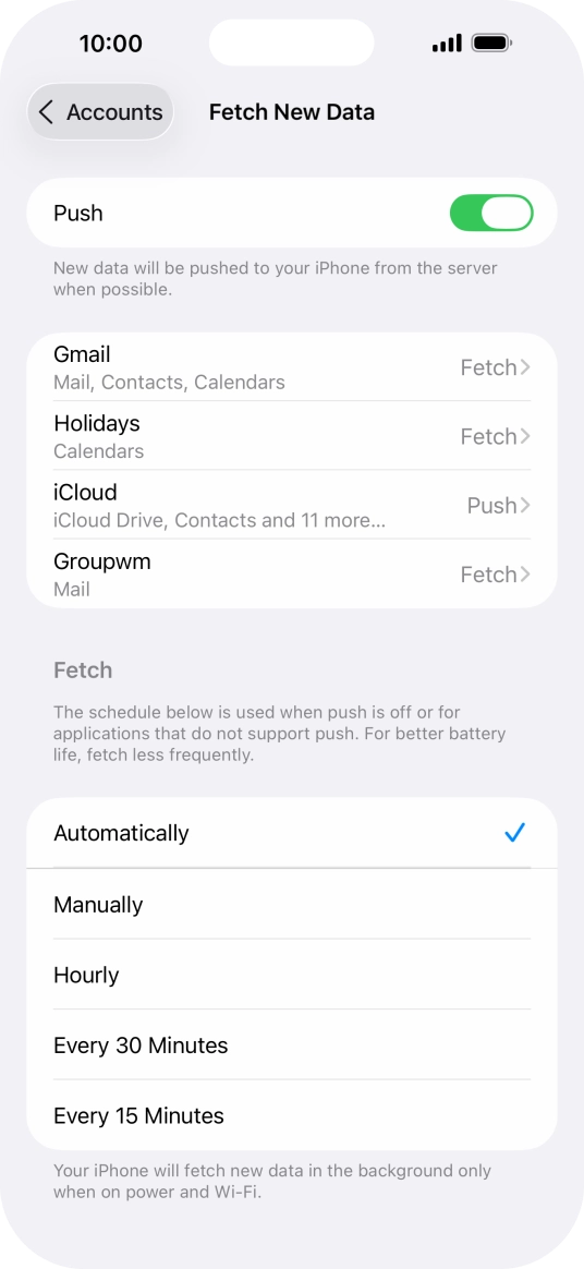 Press the indicator next to Press the indicator next to