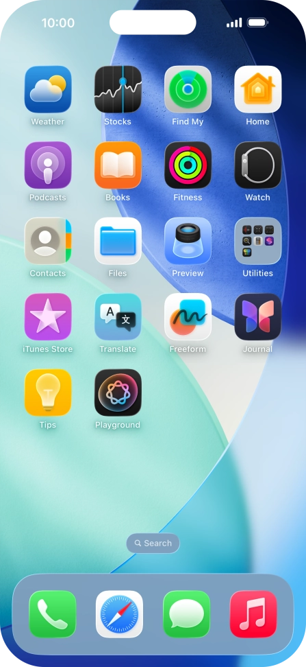 Press and hold anywhere on the home screen. Press and hold anywhere on the home screen.