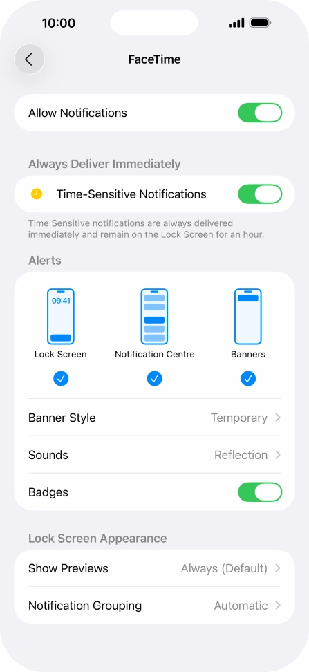 Press the indicator next to Press the indicator next to