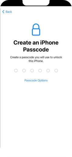 Press Passcode Options. Press Passcode Options.