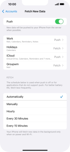 If you turn off the function, press the required setting. If you turn off the function, press the required setting.