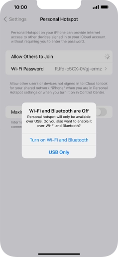 If Wi-Fi is turned off, press Turn on Wi-Fi and Bluetooth. If Wi-Fi is turned off, press Turn on Wi-Fi and Bluetooth.
