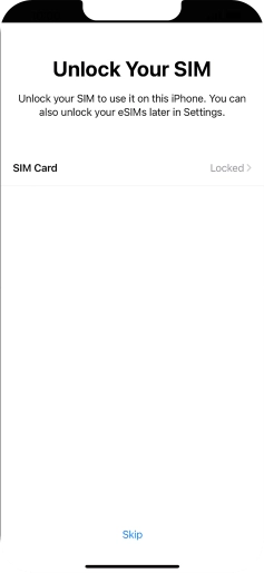 Press SIM Card. Press SIM Card.