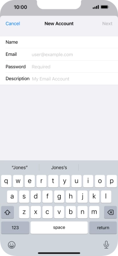 Press Email and key in your email address. Press Email and key in your email address.