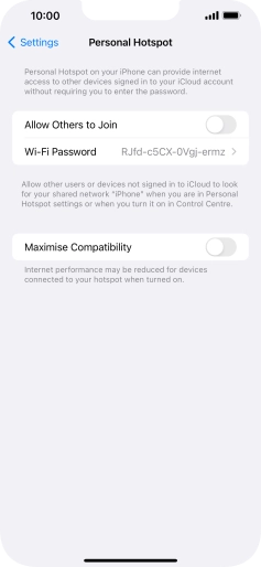 Press Wi-Fi Password and key in the required password. Press Wi-Fi Password and key in the required password.