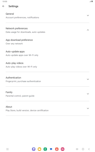 Press Auto-update apps. Press Auto-update apps.