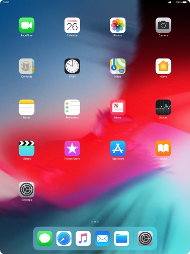 Press the music player icon. Press the music player icon.