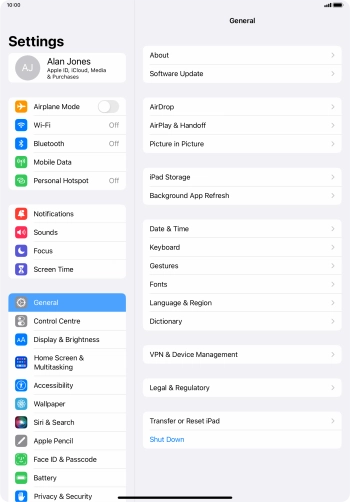 Press Transfer or Reset iPad. Press Transfer or Reset iPad.