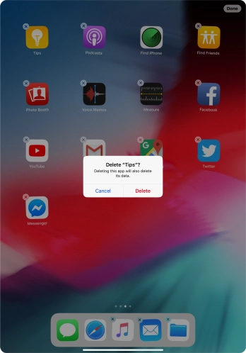 Press Delete. Press Delete.