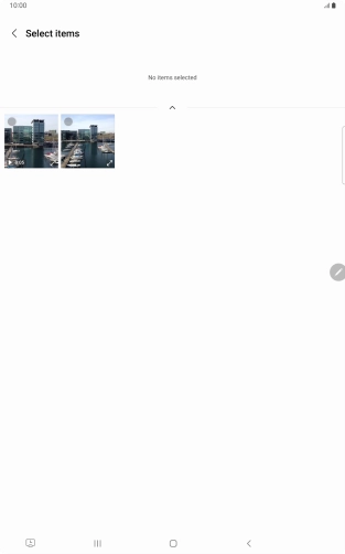 Press the required picture. Press the required picture.