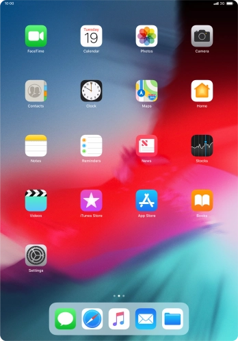 Press the email icon. Press the email icon.