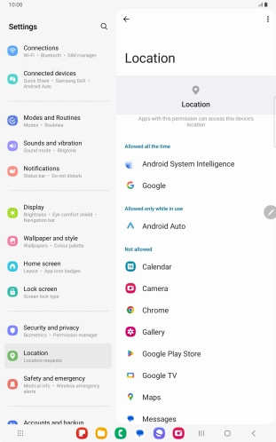 Press the required app. Press the required app.