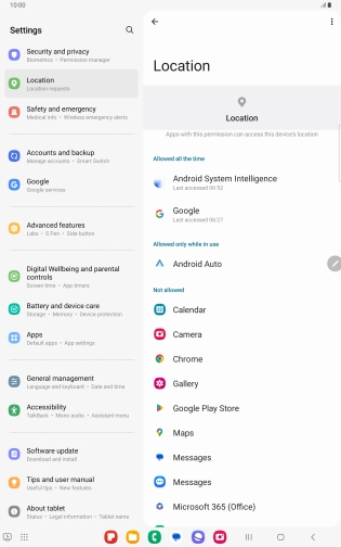 Press the required app. Press the required app.