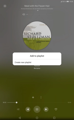 Press Create new playlist. Press Create new playlist.