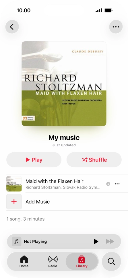 Go to the required category or playlist and press the required audio file. Go to the required category or playlist and press the required audio file.