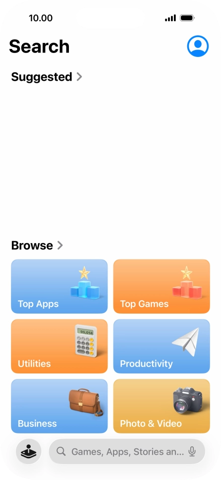 Press the search field and key in the name or subject of the required app. Press the search field and key in the name or subject of the required app.