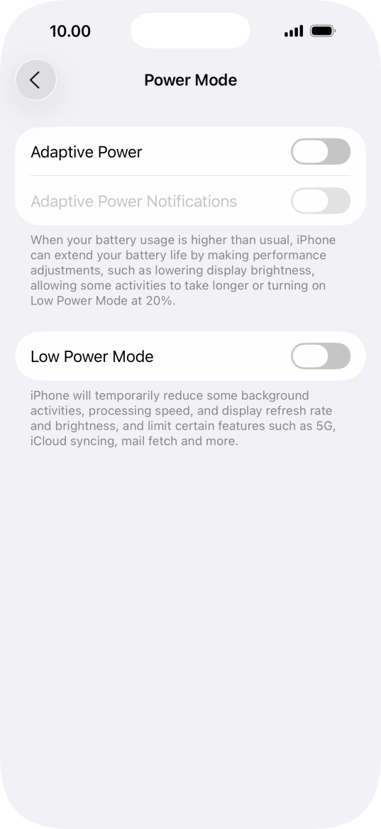 Press the indicator next to Press the indicator next to
