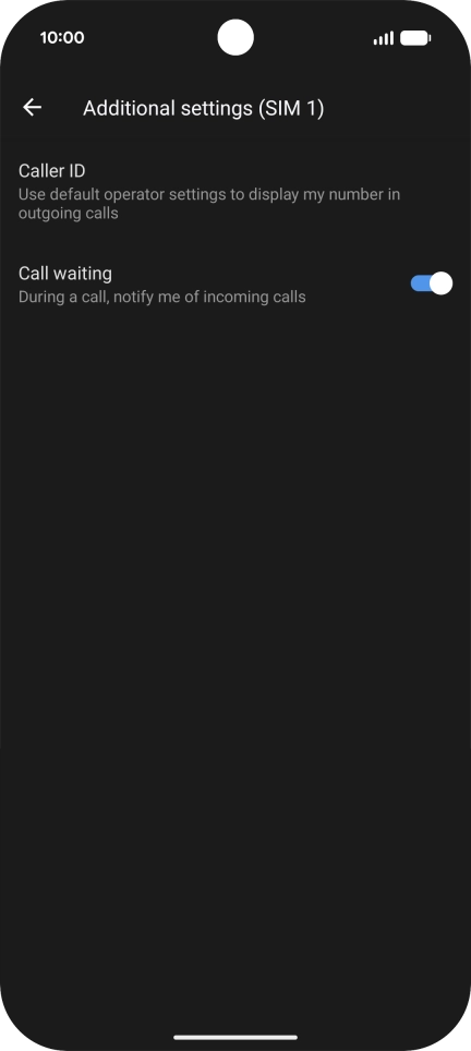 Press the indicator next to Press the indicator next to
