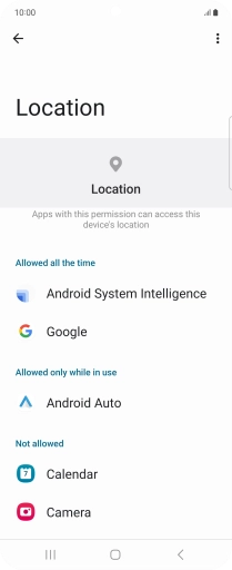 Press the required app. Press the required app.