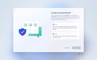 Click the required setting. Click the required setting.