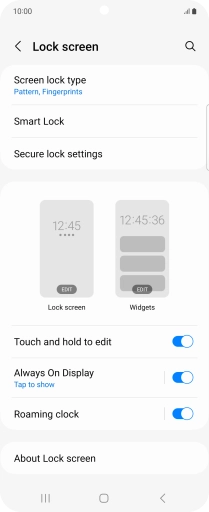 Press Screen lock type and key in the additional phone lock code you created earlier. Press Screen lock type and key in the additional phone lock code you created earlier.