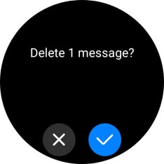 Press the confirm icon. Press the confirm icon.