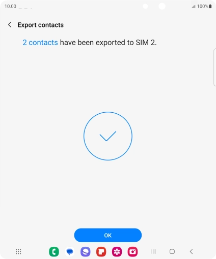 Press OK. Press OK.