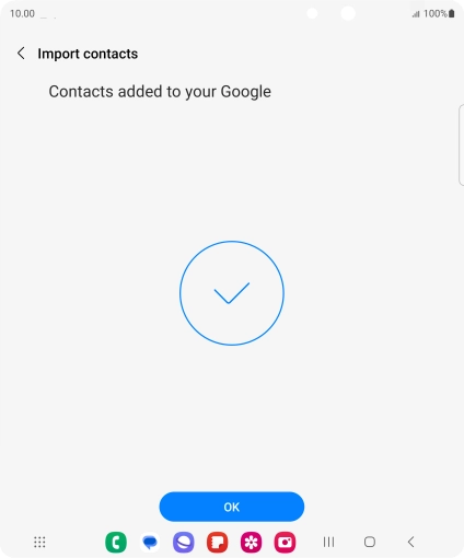 Press OK. Press OK.
