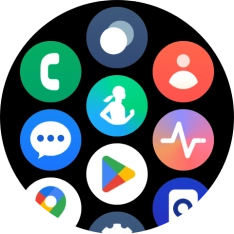 Press the message icon. Press the message icon.
