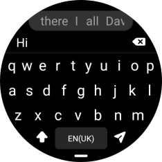 Press the send icon. Press the send icon.